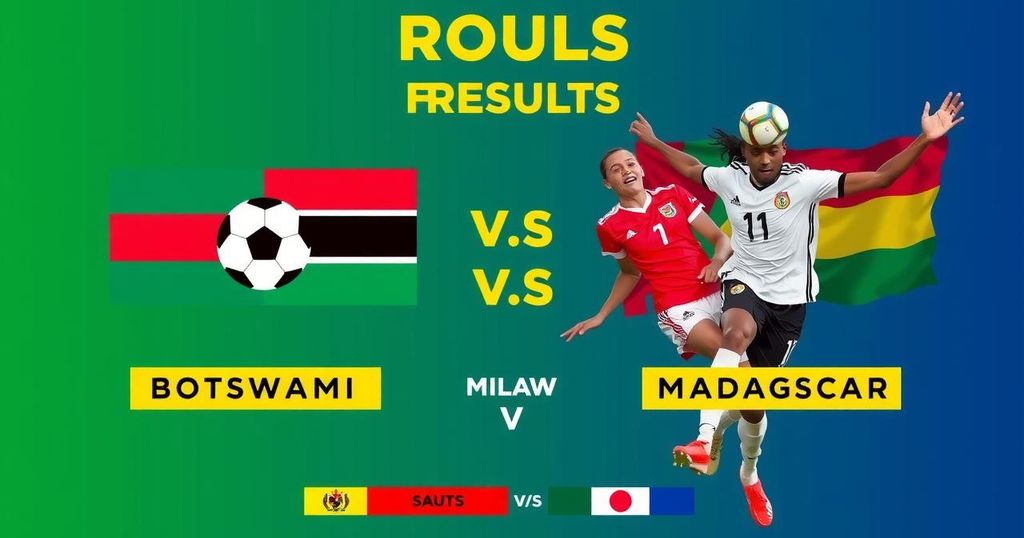 Malawi and Botswana Share Points, Madagascar Dominates Mauritius