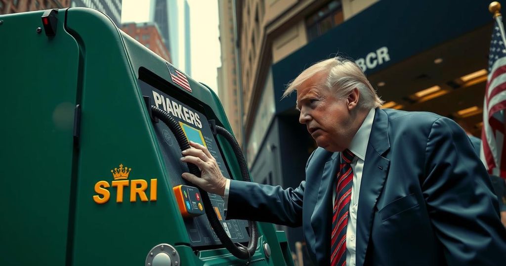 Donald Trump Rides on a Garbage Truck in Response to Biden’s Comments