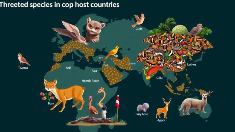 Threatened Species in Host Countries of COP16