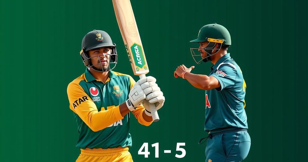 Tony de Zorzi’s 177 Fuels South Africa to 413-5 vs Bangladesh