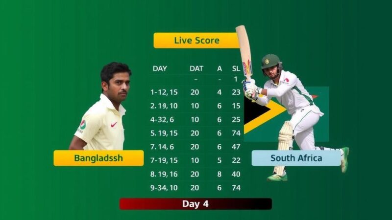 Bangladesh vs South Africa 1st Test: Day 4 Preview and Recap