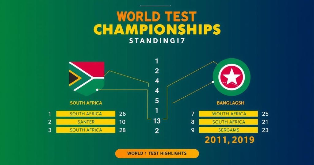 WTC Points Table Update: South Africa Secures Series Victory Over Bangladesh