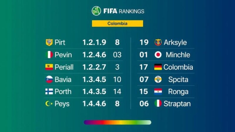 FIFA Rankings Updated: Colombia’s Standing After Recent Matches Against Bolivia and Chile