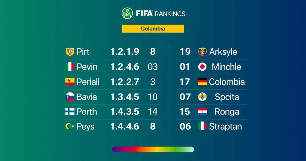 FIFA Rankings Updated: Colombia’s Standing After Recent Matches Against Bolivia and Chile