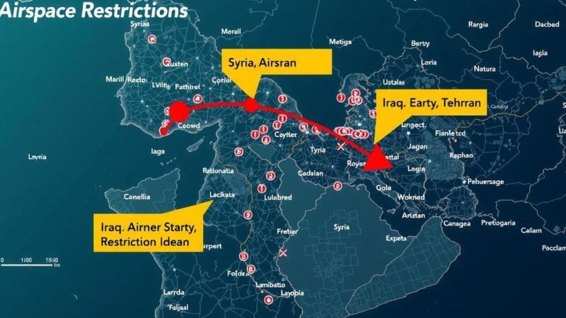 Closure of Airspace by Syria, Iraq, and Iran in Response to Israeli Strikes on Iran