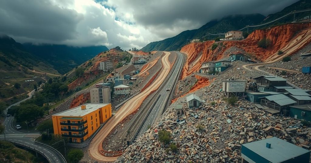 Landslide Strikes La Paz, Bolivia After Extended Drought