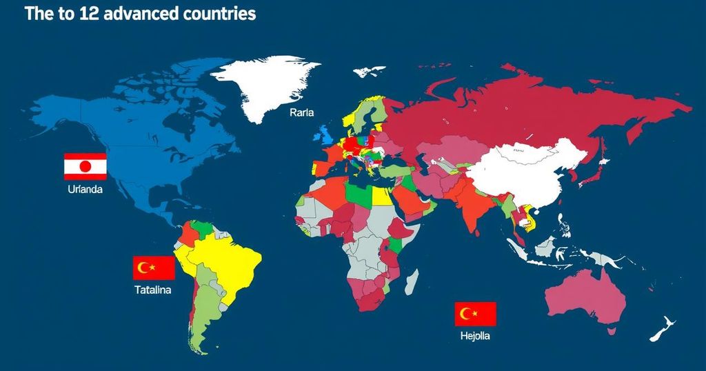 The Twelve Most Advanced Countries in the World for 2024