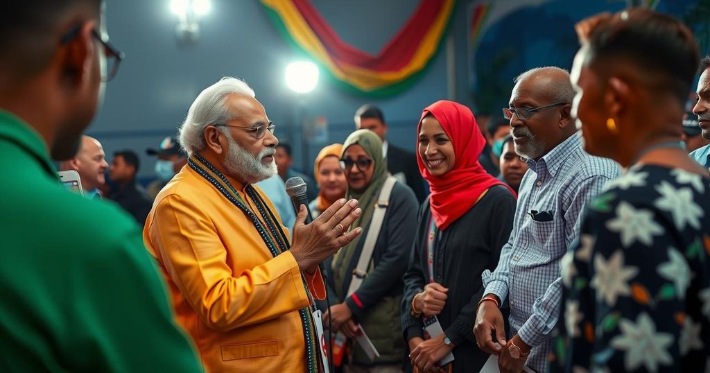 PM Modi Strengthens Ties with Indian Diaspora in Guyana