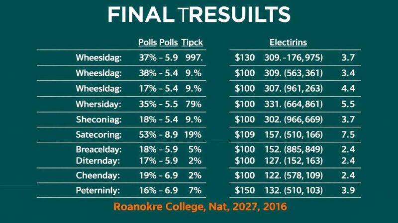 Roanoke College Poll: Harris Maintains Lead Over Trump in Virginia Ahead of 2024 Elections