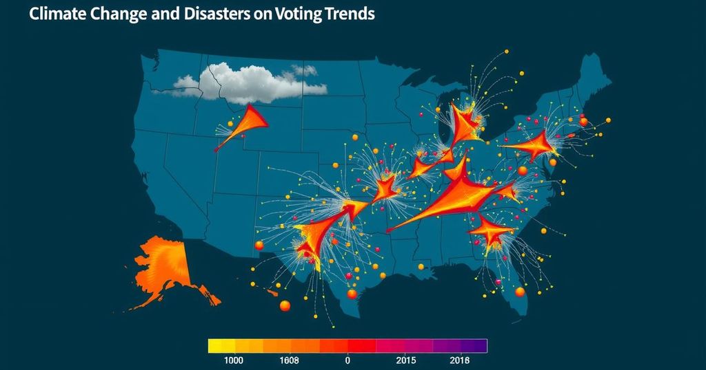 Impact of Climate Change on Voter Behavior Limited by Misinformation and Identity