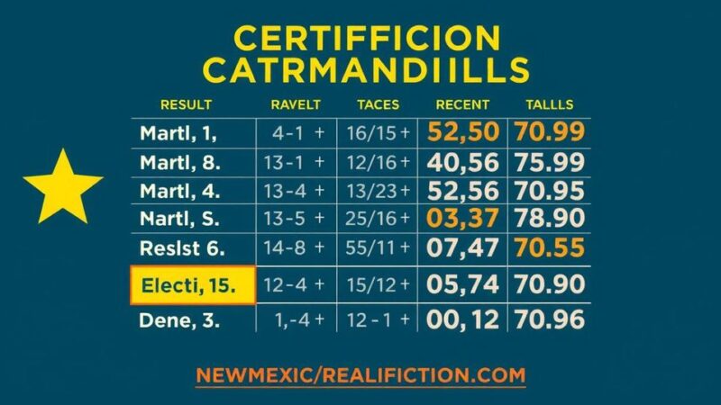 New Mexico Certifies Election Results and Orders Automatic Recounts