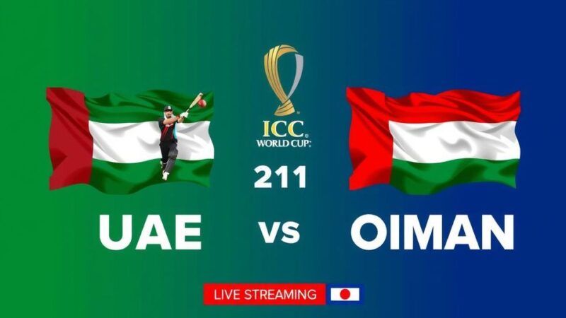 UAE Set to Clash with Oman in ICC Cricket World Cup League 2