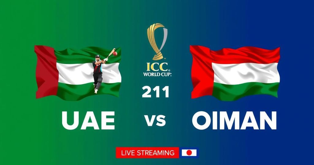 UAE Set to Clash with Oman in ICC Cricket World Cup League 2