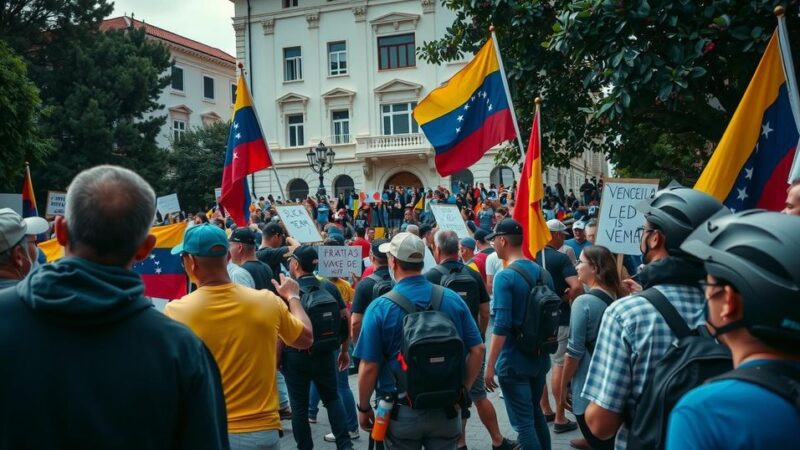 Opposition Figures at Argentine Embassy Protest Police Presence in Venezuela