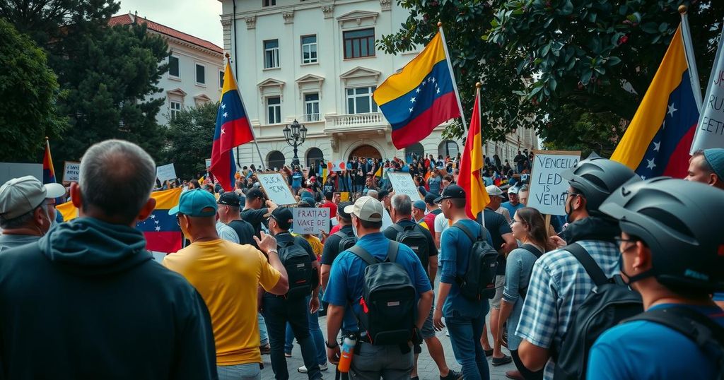 Opposition Figures at Argentine Embassy Protest Police Presence in Venezuela