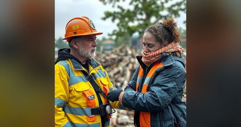 Gratitude Expressed by Rescued Woman Post-Hurricane Milton Flood