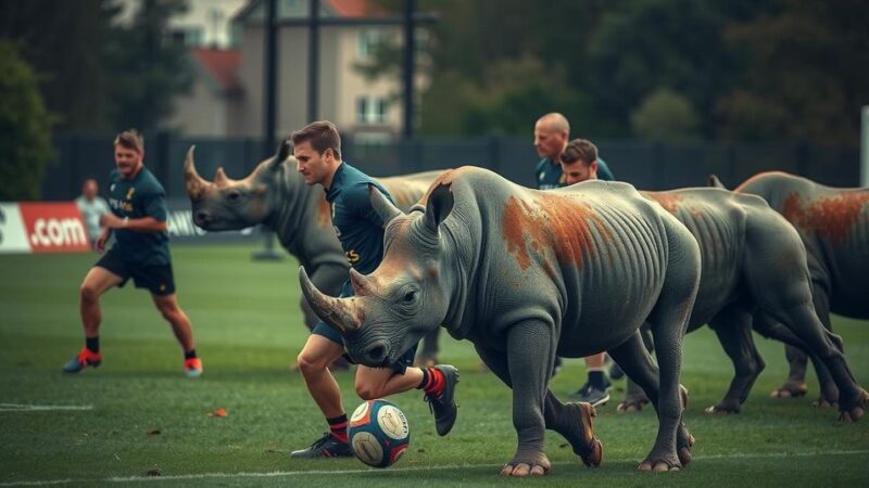 South Africa’s Rhinos Prepare for Historic Rugby League Series Against USA Hawks