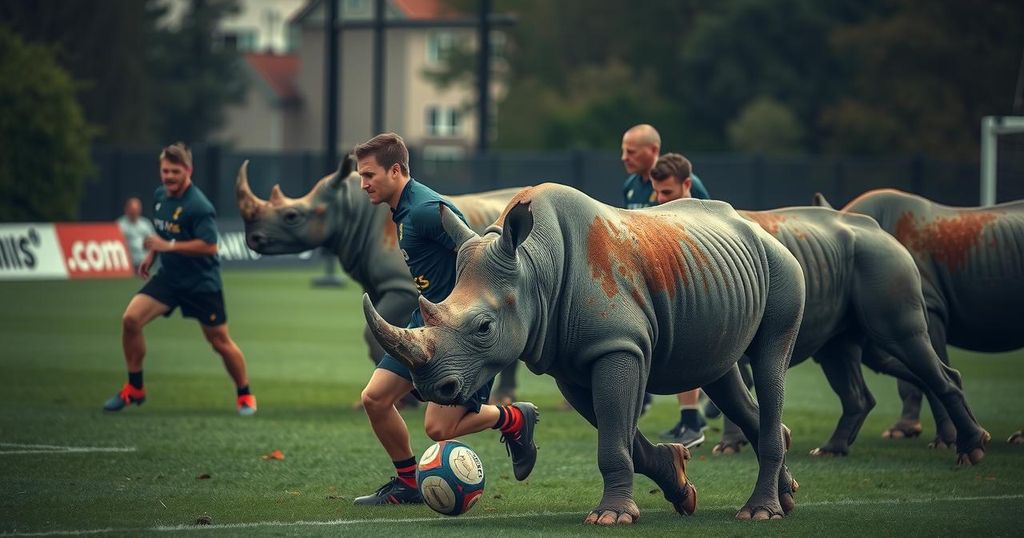 South Africa’s Rhinos Prepare for Historic Rugby League Series Against USA Hawks