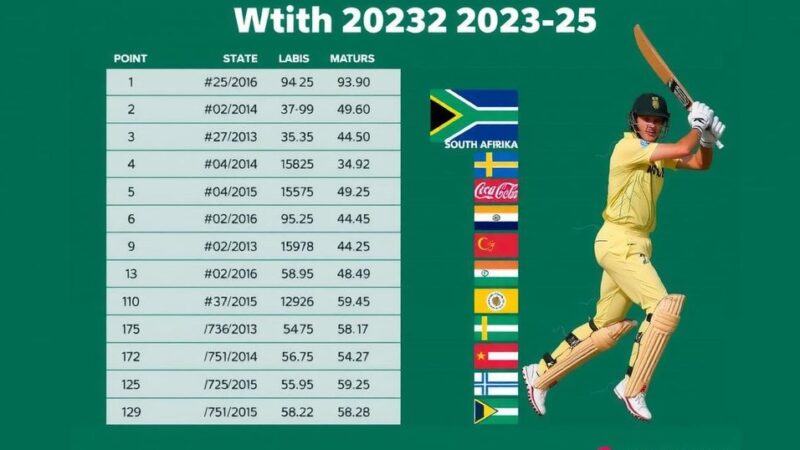 South Africa Clinches WTC Series Against Sri Lanka; Updates Points Table