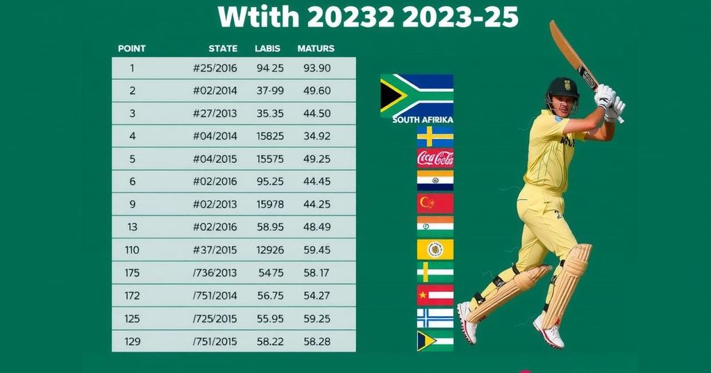 South Africa Clinches WTC Series Against Sri Lanka; Updates Points Table