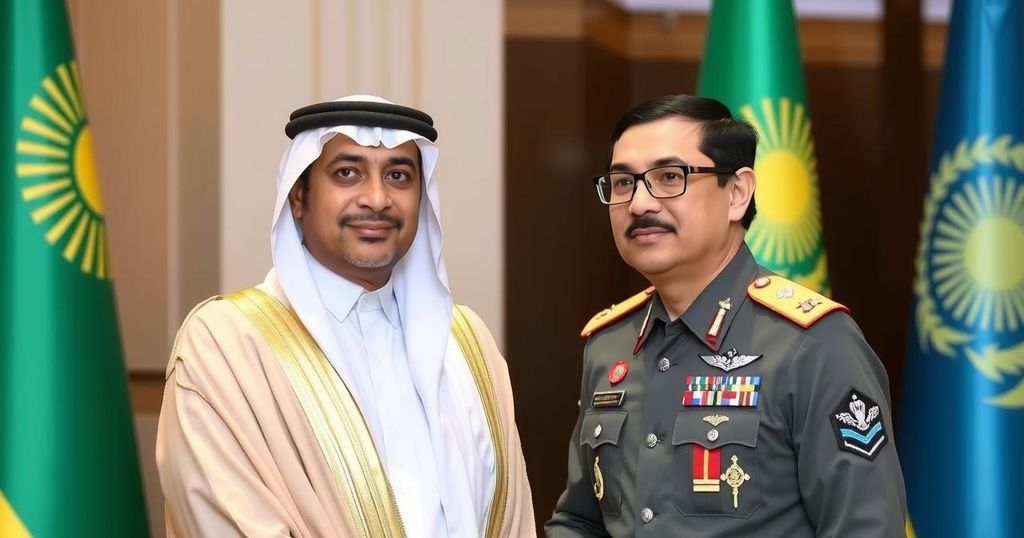 Sheikh Mansour bin Zayed Al Nahyan Engages with Kazakhstan Defence Minister