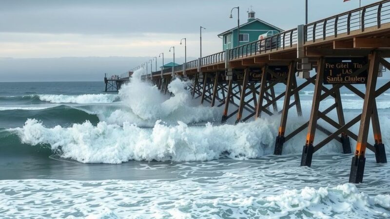 High Surf and Deadly Waves Cause Collapse of Santa Cruz Pier and Emergency Rescues