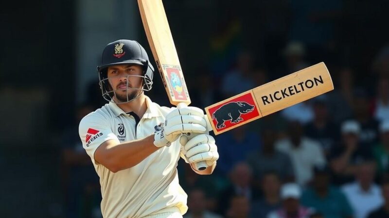 Ryan Rickelton Achieves Maiden Test Century Against Sri Lanka