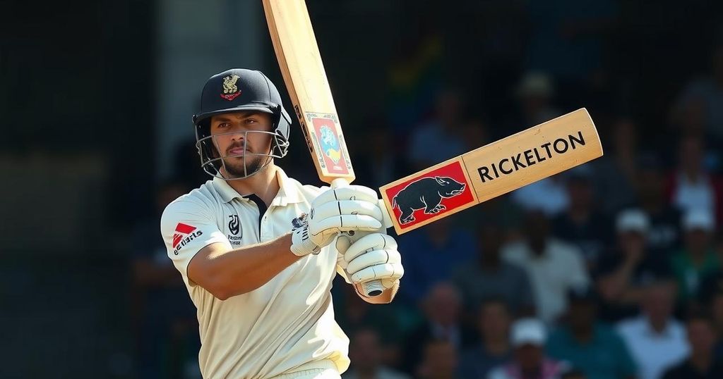 Ryan Rickelton Achieves Maiden Test Century Against Sri Lanka