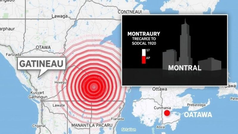 4.1 Magnitude Earthquake Near Maniwaki Felt Across Gatineau, Ottawa, and Montreal