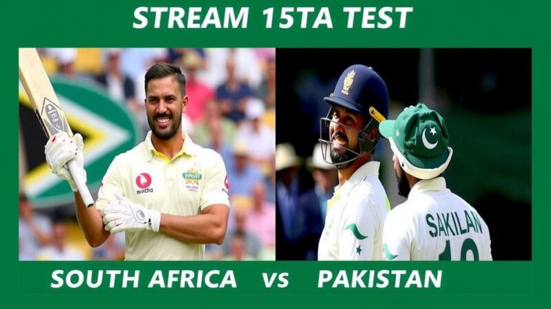 How to Watch South Africa vs Pakistan Test Series: Live Stream and Broadcast Options