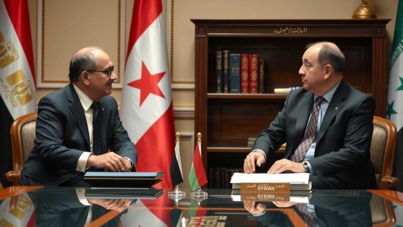 Egyptian and Syrian Foreign Ministers Discuss Political Transition in Syria