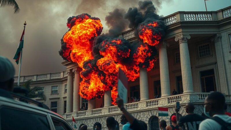 Liberia’s Parliament Building Fire Sparks Renewed Protests Against Government