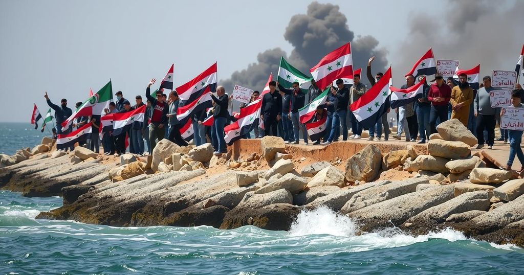 Iran and Hezbollah Accused of Instigating Protests in Syria’s Coastal Cities