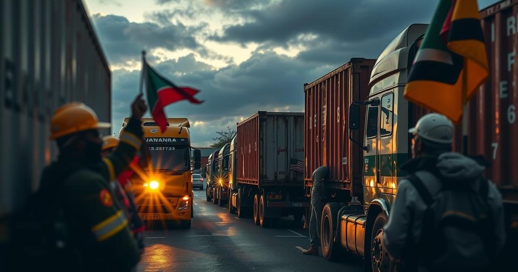 East African Truck Drivers Strike Over Tax at South Sudan Border