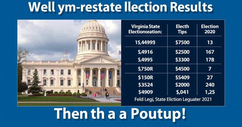 Virginia State Legislature Special Election Results 2025