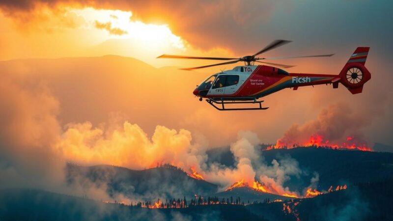 Chile Sends Super Puma Helicopter to Support Argentinian Wildfires