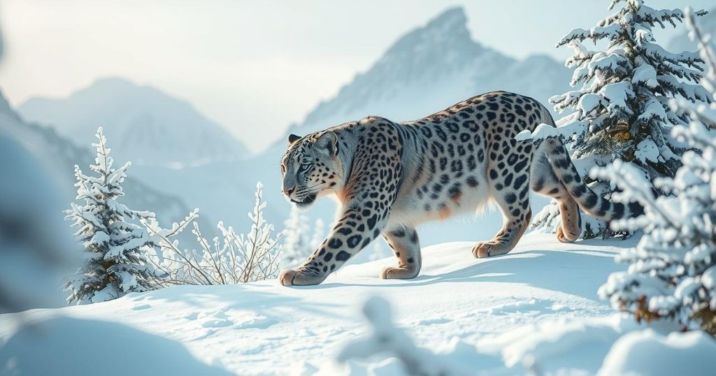 Kazakhstan Reports Rare Sighting of Red-Listed Snow Leopard